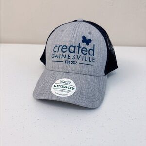 Brand New Legacy Lo-Pro SnapBack Created Gainesville Gray Hat with Mesh Back